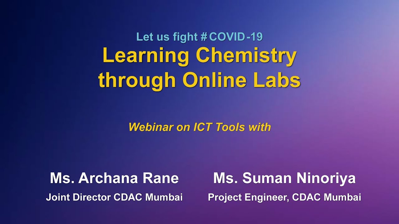 Webinar on ICT tools  : Learning Chemistry through Online Labs