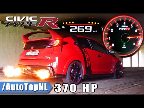 HONDA CIVIC TYPE R FK2 370HP *FLAMES* & 100-200KMH by AutoTopNL