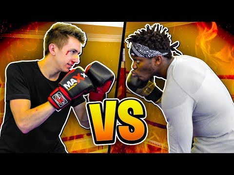 BOXING KSI IN THE SIDEMEN HOUSE!