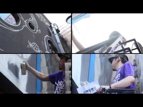 Pesu Paints The Beach at Dream Downtown