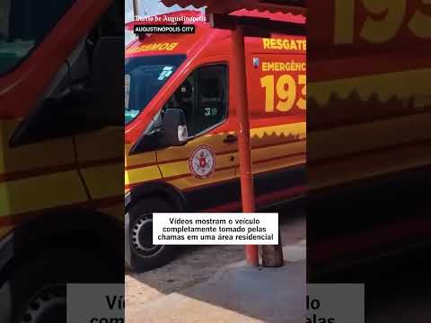 Caminhonete é destruída por incêndio em Augustinópolis