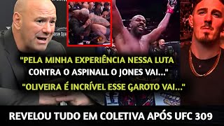 BATEU O MARTELO🚨 Dana FAZ GRANDES REVELAÇÕES sobre Jon Jones x Aspinall e sobre Charles Oliveira
