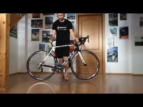 Scott Addict 20 2015 barefoot track stand