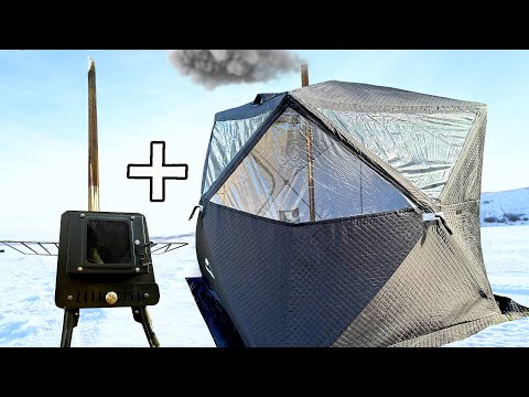 Stove Jack Ice Fishing Tent!! MASSIVE Windows! INSULATED By Naturehike