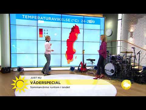 Meteorologen: "Det är ovanligt varmt nu" - Nyhetsmorgon (TV4)