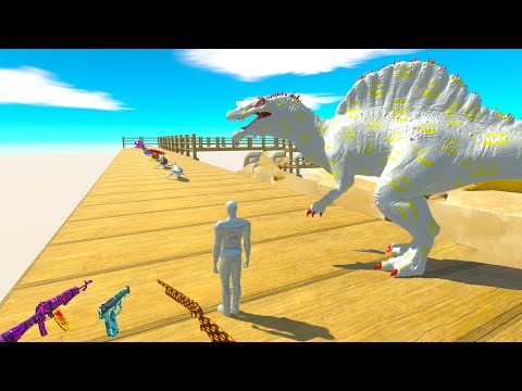 FPS AVATAR & ALBINO SPINOSAURUS RESCUE MISSION DEADLY TRAP -   ARBS