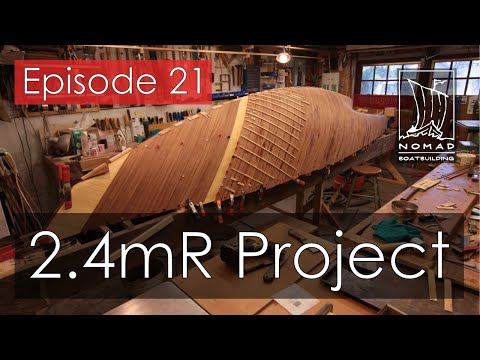International 2.4mR Sailboat Project - Episode 21 - Last planks