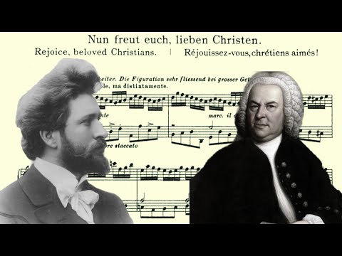 Ferruccio Busoni - plays Bach-Busoni Prelude chorale, Nun freut euch lieben Christen