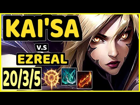 YUUKI60 (KAI'SA) vs EZREAL - 20/3/5 KDA BOTTOM ADC GAMEPLAY - EUW Ranked MASTER