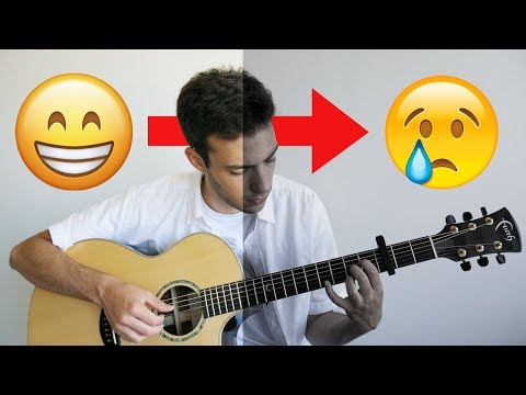 Happy Songs turned into Sad Versions (FINGERSTYLE GUITAR)