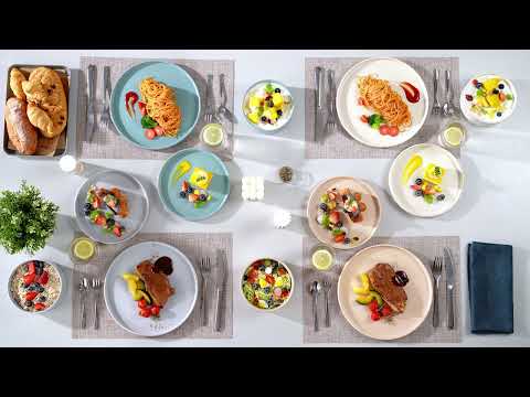 Vancasso Venus 12 piece stoneware dinnerware set