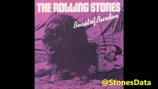 Rolling Stones BEAST OF BURDEN (early version, unreleased, 1977)
