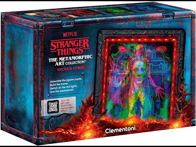 Vídeo relacionado con Clementoni- Puzzle Stranger Things - The Upside Down - con luz LED: Rompecabezas de 520 Piezas - escenas Que cambian de Color con Eleven, Sus Amigos y el Mind Flayer