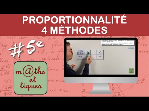 Appliquer la proportionnalité (4 méthodes) - Cinquième