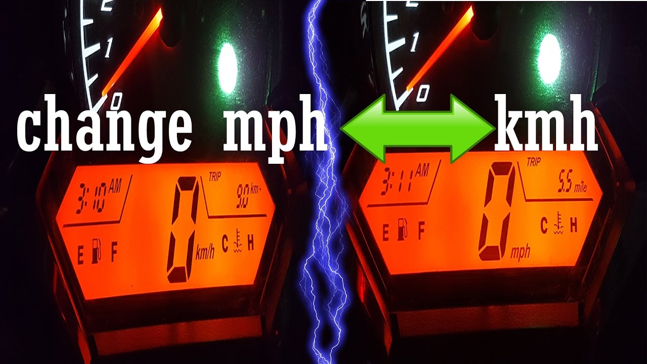 How to Change Motorcycle Speedometer MPH to KM/H or KM/H to MPH🏍