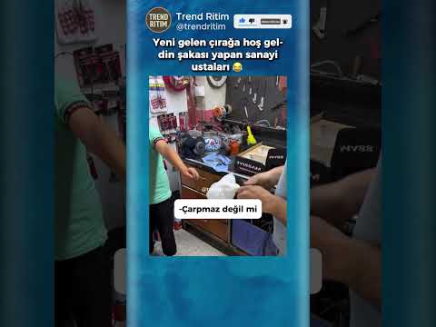 Yeni İşe Başlayan Çırağa Hoş Geldin Şakası Yapan Ustalar 😂😅