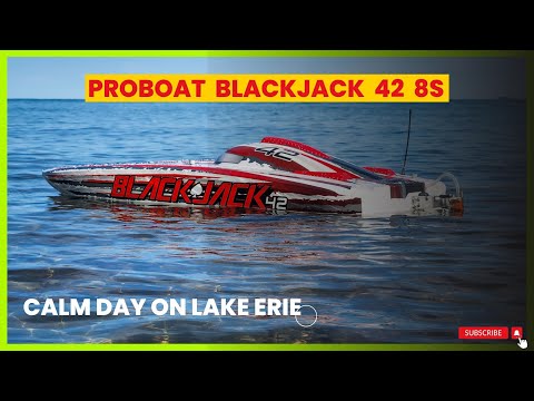 ProBoat Blackjack 42 (8s) - A Calm Day on Lake Erie and Still a Flip.... Another One