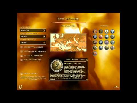 Rome Total Realism - Short Campaign Selection