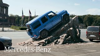 Mercedes Benz The Electric G-Class conquers the Impossible Parking 