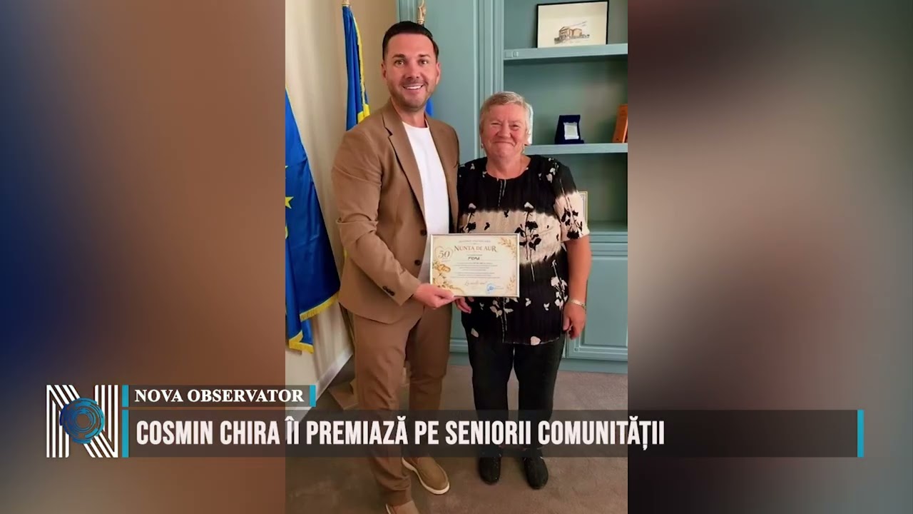 Cosmin Chira îi premiază pe seniorii comunității