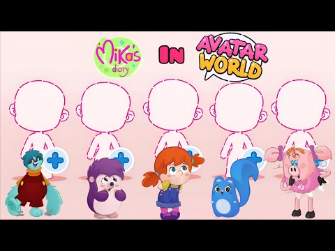 How To Make Mika's Diary 🍀💕 characters in Avatar World!! #avatarworld #mikasdairy #video 