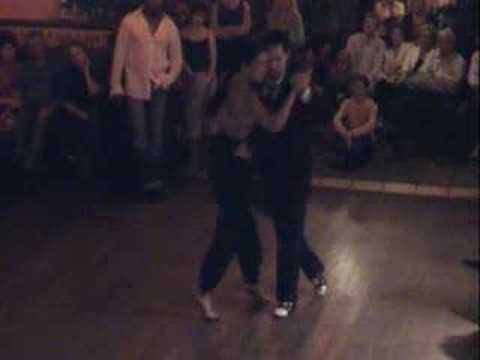  Dana Frigoli  and  Pablo Villarraza  are  dancing  to  a  milonga
