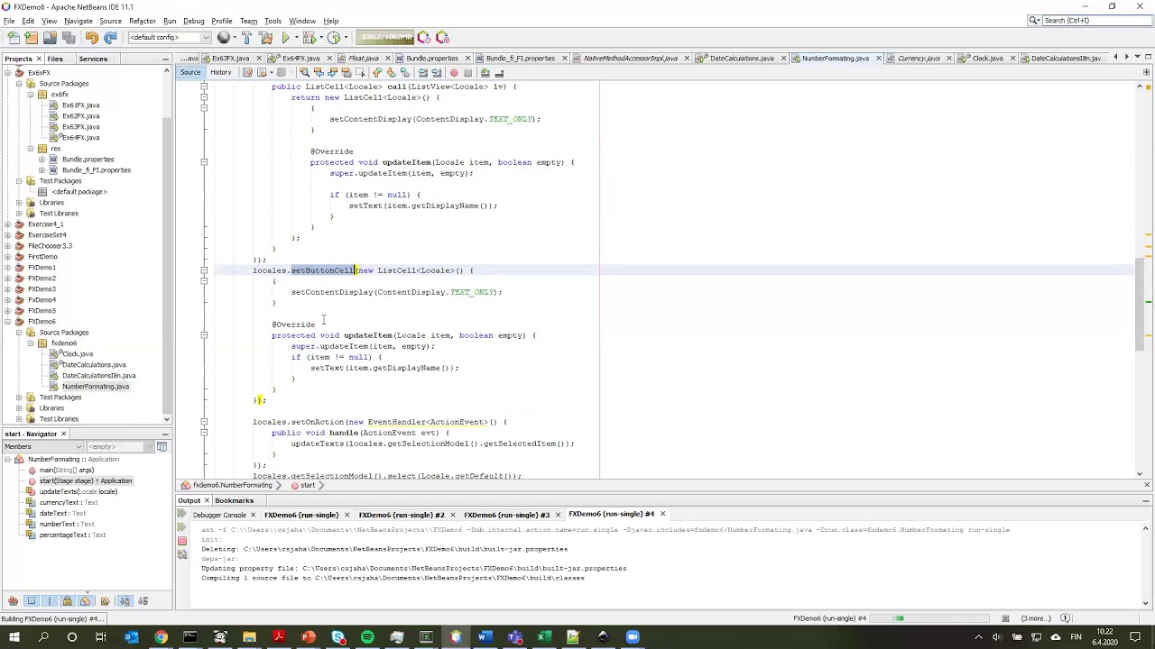 Principles of Programming Graphical User Interfaces 2020: JavaFX 6-1