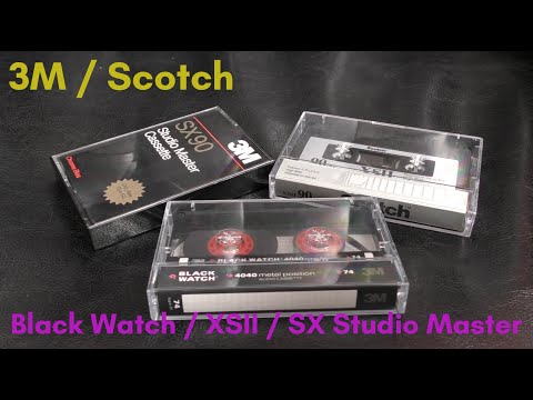 Scotch / 3M - Black Watch Metal / XSII / SX Studio Master Cassettes...And A Chat About Synthesizers