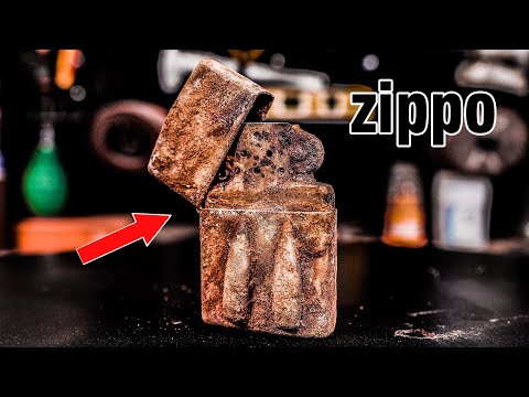Zippo Lighter Restoration, Vietnam War MEDIC Repair - Phu Rieng 68-69