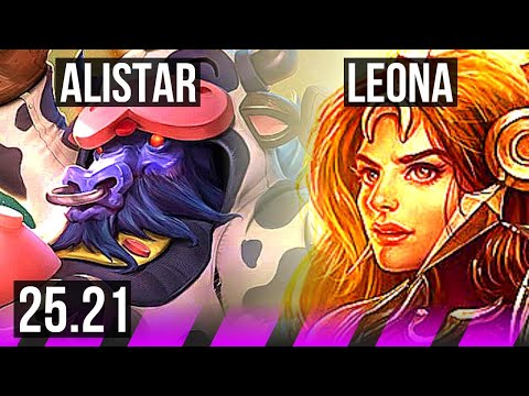 ALISTAR & Ziggs vs LEONA & Ezreal (SUP) | 1/2/11 | KR Challenger | 25.21