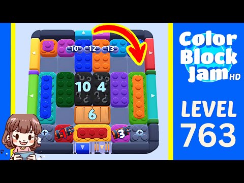 Color Block Jam Level 762 (763) Solution Walkthrough