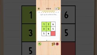 Brain Test 5 Level 65: Light up all numbered tiles Walkthrough