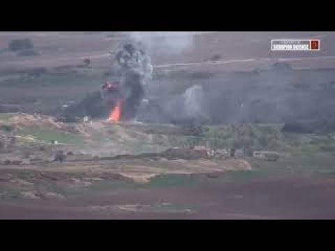 ARMENIAN FORCES ATTACK AZERBAIJANI MILITARY BASE, VEHICLES I MILITARY NEWS 2020