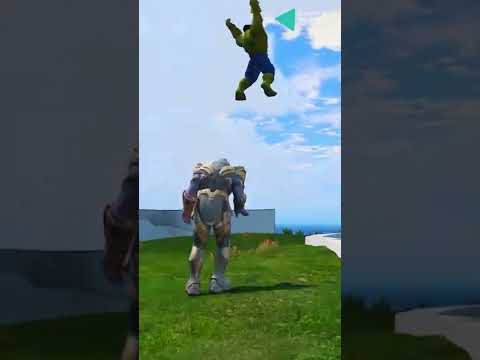 Franklin⚡ saves HULK 🔥 🆚 THANOS | #shorts #hulk #franklin #thanos