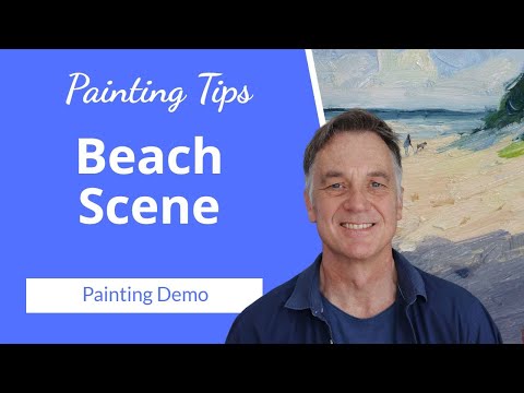Peaceful BEACH Painting in Oils 🏖️ (Demo)