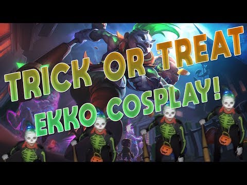 Maxske's Ekko | TRICK OR TREAT EKKO COSPLAY FOR HALLOWEEN!