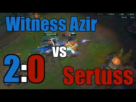 Witness Azir vs Sertuss REMATCH | THIS is how I carry games! | Best Azir EUW Patch 10.11