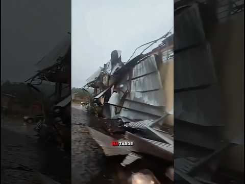 Um #tornado EF1 foi confirmado em flores da cunha no estado do rio grande do sul devido ao #ciclone.