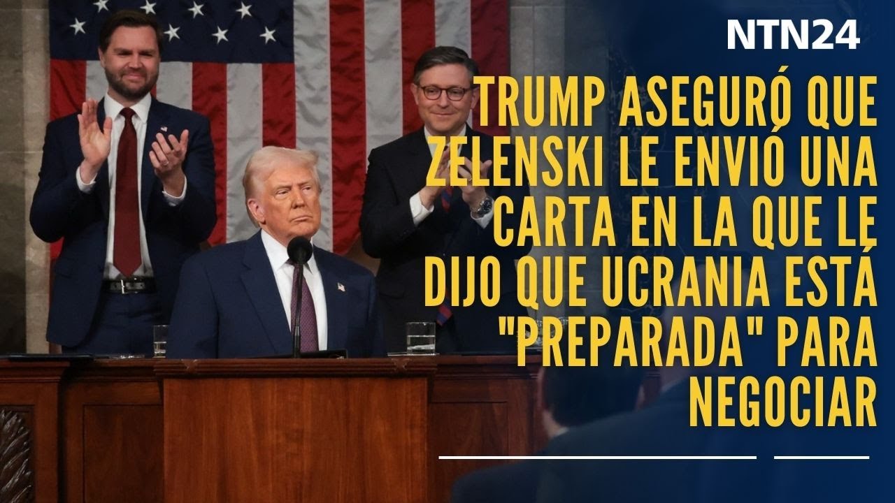 Trump aseguró que Zelenski envió carta en la que le dijo que Ucrania está "preparada" para negociar