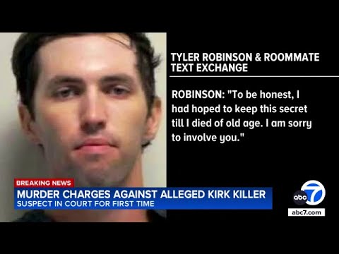 What texts between Tyler Robinson and roommate reveal