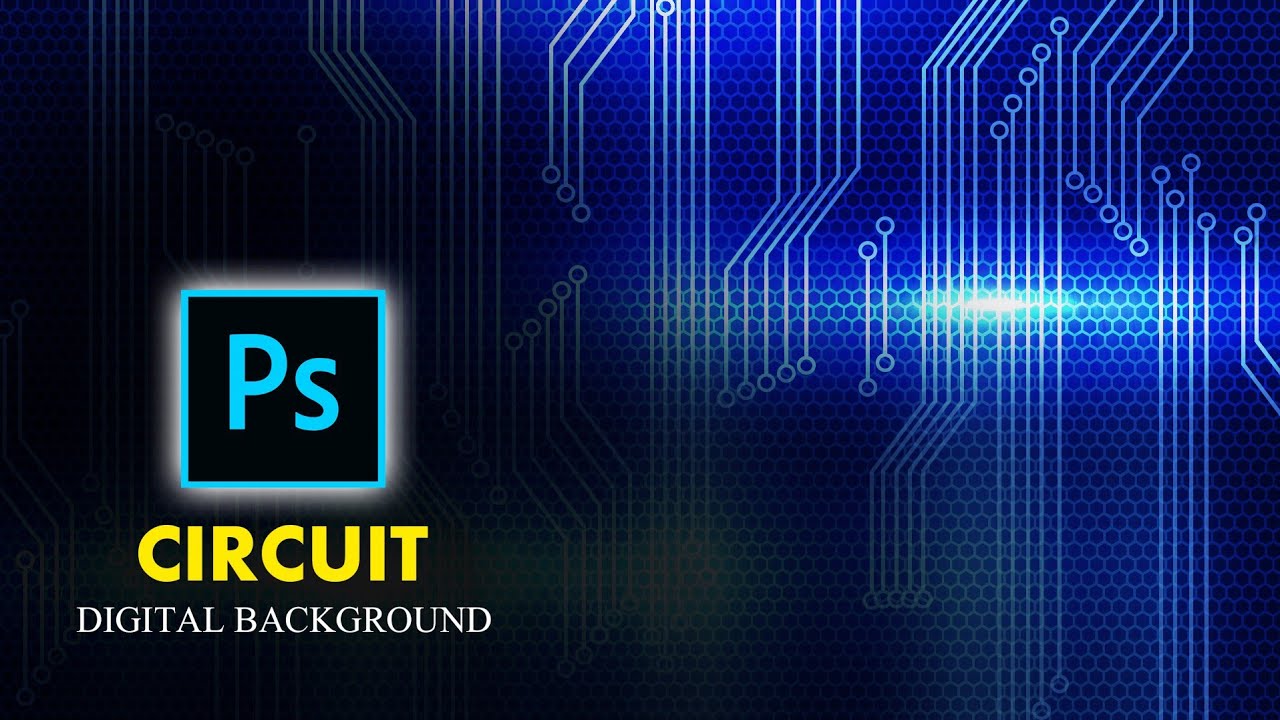 Digital circuits tutorial in photoshop | background | HP CREATIVE HUB |
