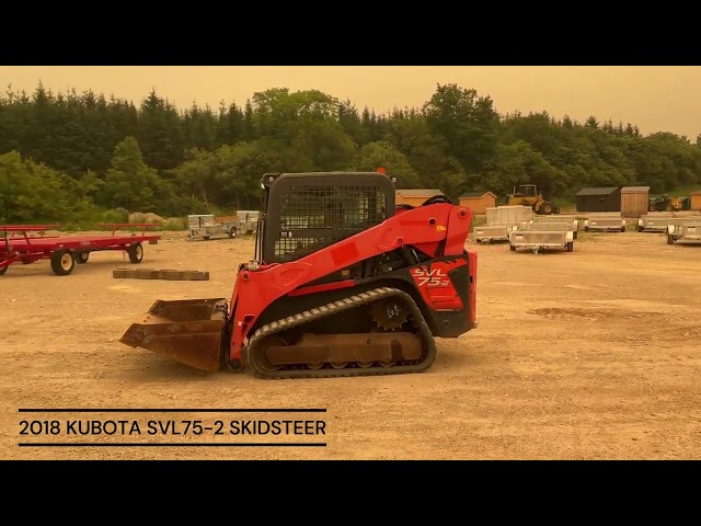 2018 KUBOTA SVL75-2 Skidsteer GONE TO 6&6 AUCTION in Heavy Equipment in Barrie