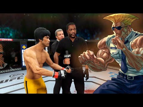 UFC 4 | Bruce Lee vs. Crazy Guile [Street Fighter] (EA Sports UFC 4)