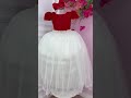 Vestido Infantil Vermelho Renda e Saia Off White Damas Longo