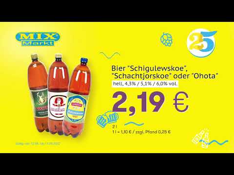 Bier "Schigulewskoe", "Schachtjorskoe" oder "Ohota" // Top Angebote Mix Markt 12.09.-17.09.2022