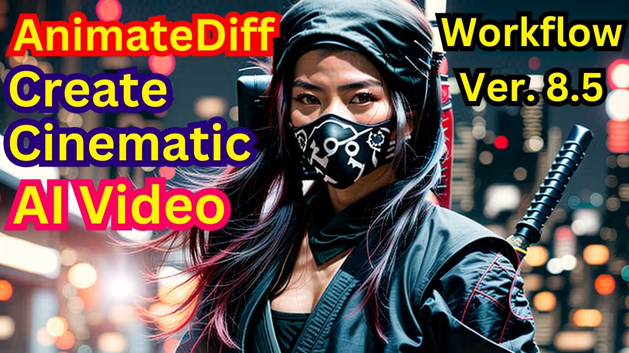 Stable Diffusion ComfyUI Use AnimateDiff To Create Cinematic Style AI Video