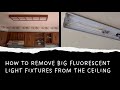 How to remove fluorescent light fixtures