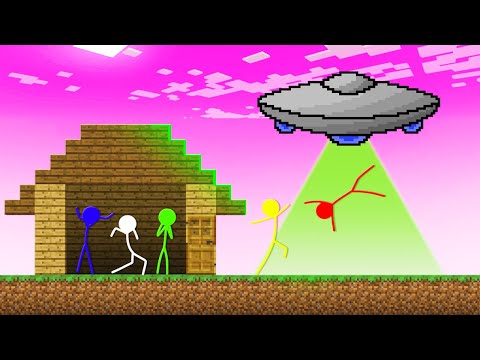 Stickman VS Minecraft: Alien Invasion - AVM Shorts Animation