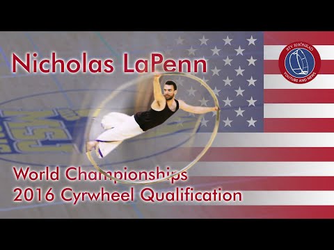 Nicholas LaPenn  7th Place World Championships in Gymwheel 2016 Cyrwheel Qualification