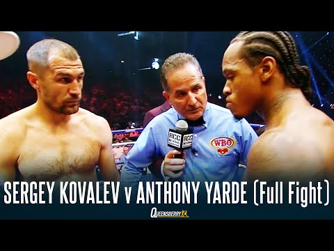 Sergey Kovalev v Anthony Yarde (Full Fight) | WBO World Light Heavyweight Title | August 2019